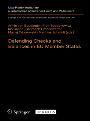 cover image of Defending Checks and Balances in EU Member States